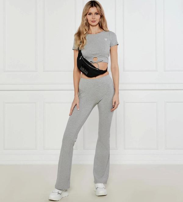 Guess Kadın Gri Crocus Mini Paça Ribana Pantolon - Image 1
