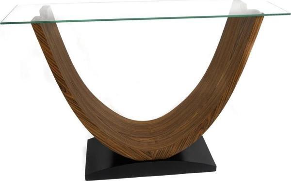 Mikasa Moor Siyah Kahve Ahşap Ayaklı Konsol 120x34x80 Cm - Image 1