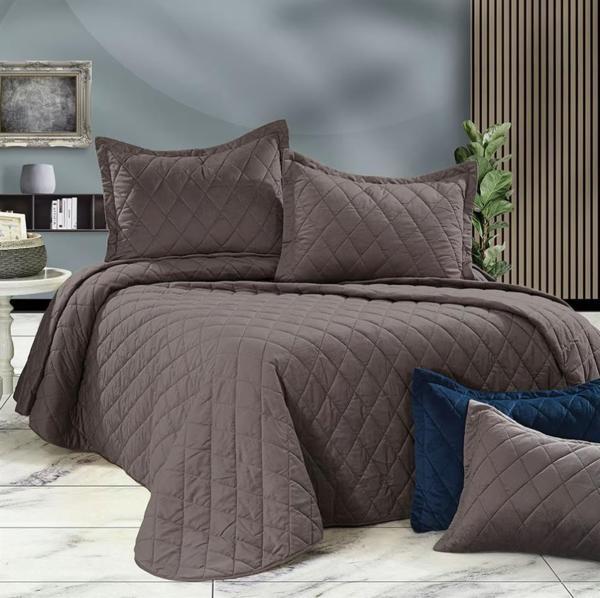 Nazik Home Siena Yatak Örtüsü Vizon Çift Kişilik - Image 1