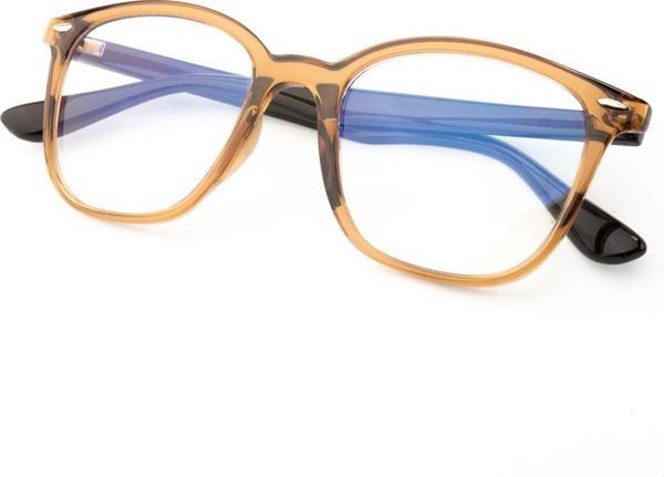 Focus On Eyewear Talia Açık Kahve Unisex Mavi Işık Filtreli Ekran Gözlüğü - Image 1
