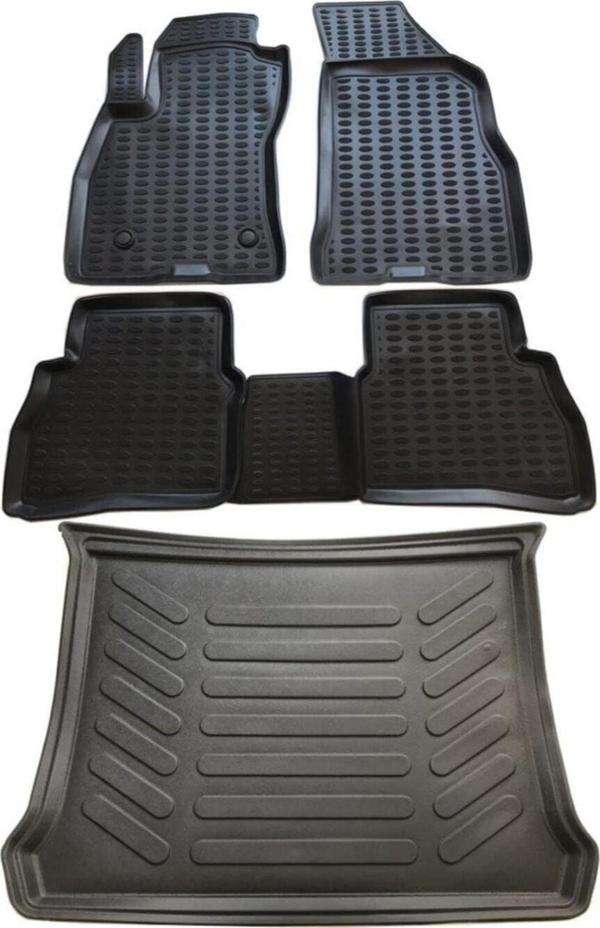 Kayaotoaks Fiat Doblo 2 3D Havuzlu Paspas 2010-2020 Arası+Bagaj Havuzu Ikili Set - Image 1