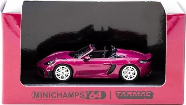 Minichamps X Tarmac Works 1/64 Porsche 718 Spyder RS Ruby Star Neo - COLLAB64 - Image 1