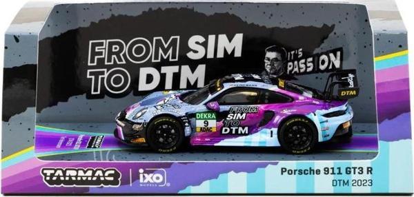 Tarmac Works 1/64 Porsche 911 GT3 R DTM 2023 #9 - HOBBY64 - Image 1
