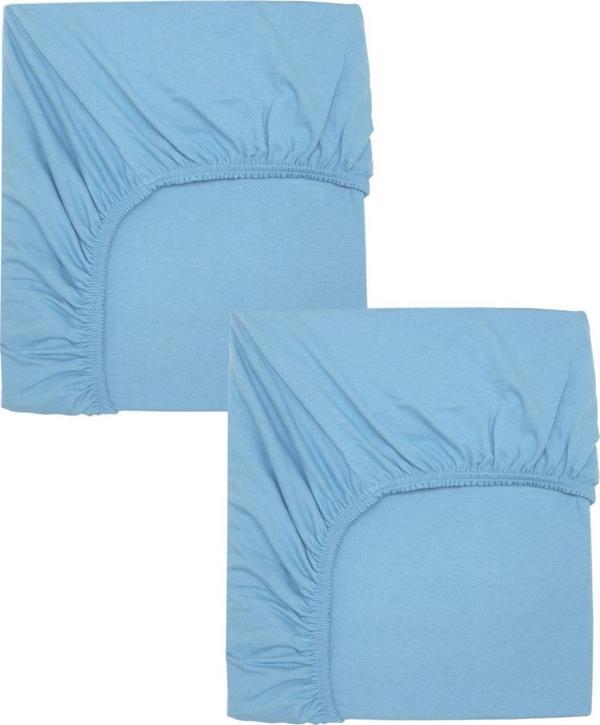 2 Adet Pamuklu ve Lastikli 60 x 120 x 15 cm Penye Bebek Çarşaf - Image 1