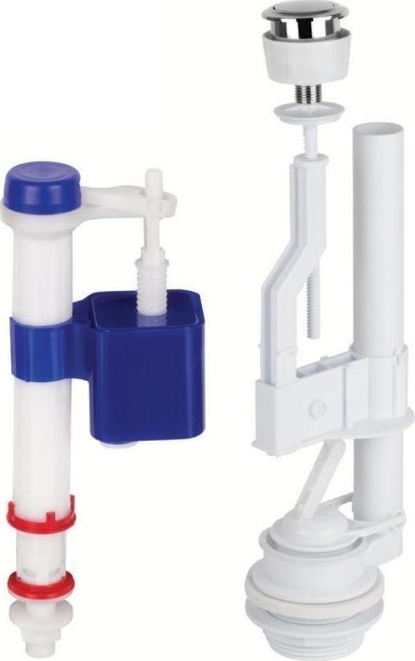 Gama Banyo Çift Basmalı Rezervuar İç Takım – Plastik S 98/12 Jet Teleskop Flatör - Image 1