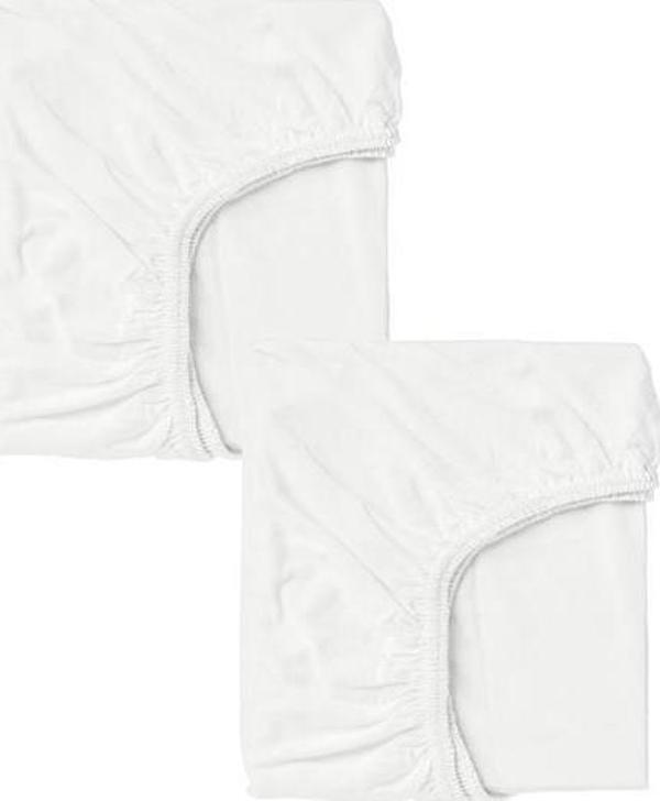 2 Adet 40 x 80 + 10 cm Anne Yanı Lastikli Penye Kumaş Bebek Çarşafı - Image 1