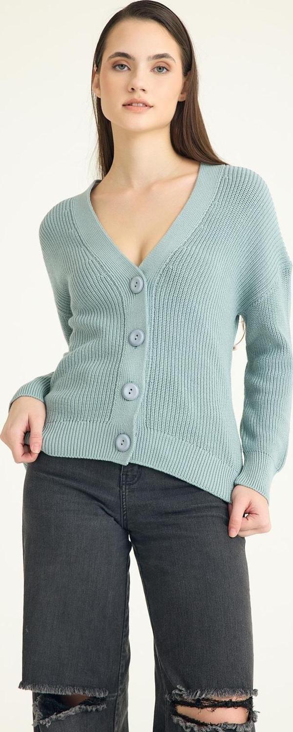 CAMAIEU Düğmeli Kadın Hırka - Image 1