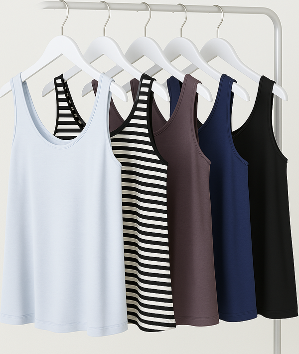 5 Adet A Kesim Pamuklu Kalın Askılı Atlet Tişört - Image 1