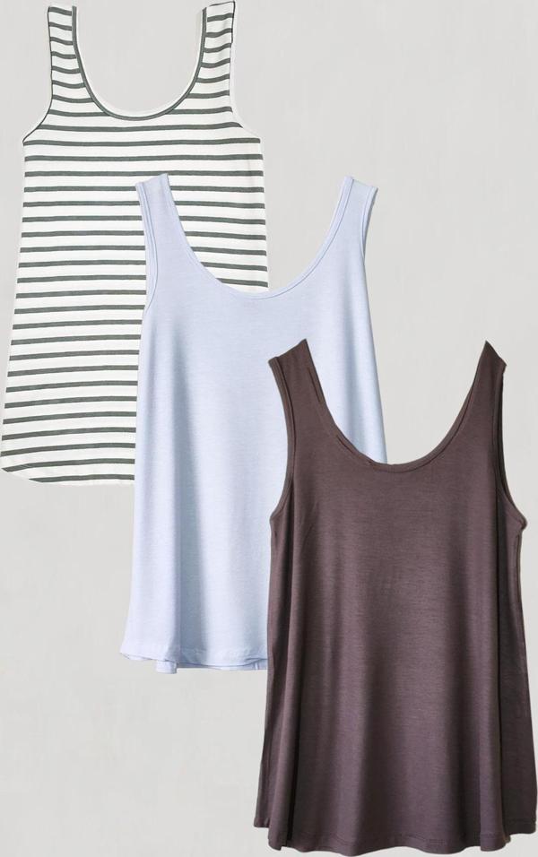 3 Adet A Kesim Pamuklu Kalın Askılı Atlet Tişört - Image 1