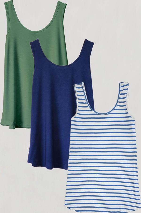 3 Adet A Kesim Pamuklu Kalın Askılı Atlet Tişört - Image 1