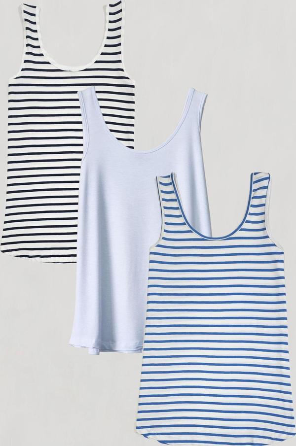 3 Adet A Kesim Pamuklu Kalın Askılı Atlet Tişört - Image 1