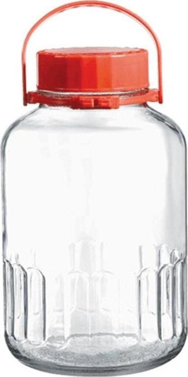 Paşabahçe 80006 Kırmızı Kapaklı 4 lt Kavanoz - Image 1