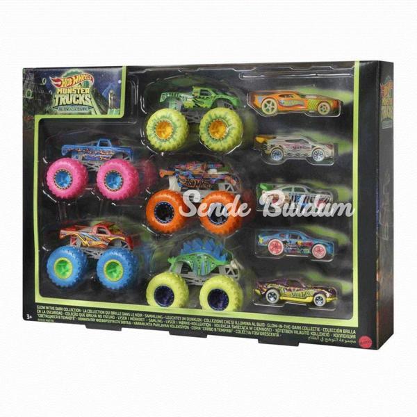 HCB57 Monster Trucks Karanlıkta Parlayan Araçlar Hot Wheels Monster Trucks  Mattel - Image 1