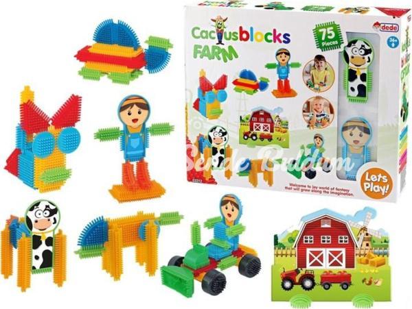 Nessiworld Dede Kaktüs Bloklar Çiftlik 75 Parça - Image 1