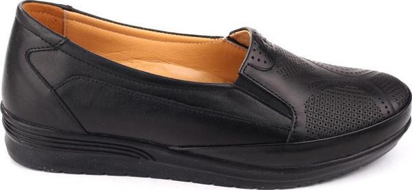 Walkenzo 4566 Kadın Ortopedik Kauçuk Taban Deri Ayakkabı - Image 1