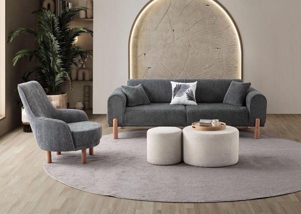 Edsy Home Armoni 3+1 Koltuk Takımı Antrasit - Image 1