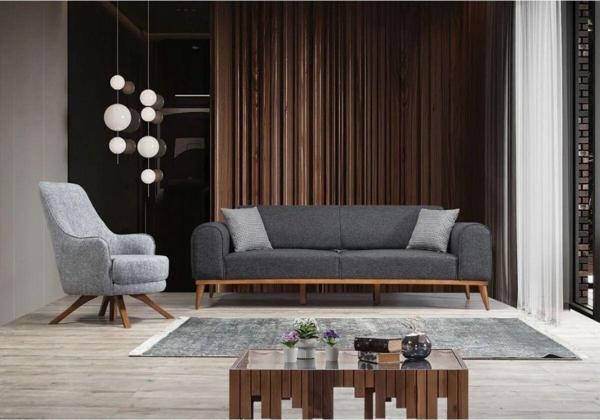 Edsy Home Rupon 3+1 Koltuk Takımı Antrasit - Image 1