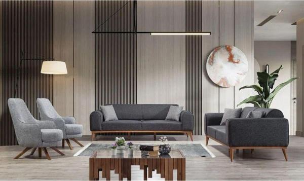 Edsy Home Rupon 3+3+1+1 Koltuk Takımı Antrasit - Image 1