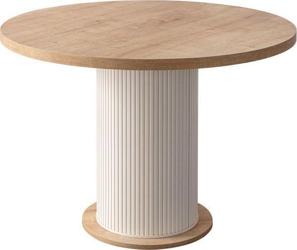 Edsy Home Safir Meşe Yuvarlak Masa ( Ayak Plastik ) - Image 1