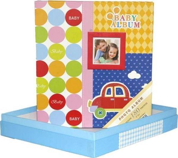 Rabsev 10x18cm 180 Fotoğraf Kapasiteli Lüks Bebek Fotoğraf Albümü - Image 1