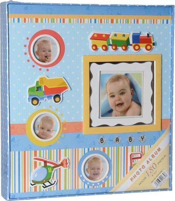 Rabsev 10x18cm 180 Fotoğraf Kapasiteli Lüks Bebek Fotoğraf Albümü - Image 1