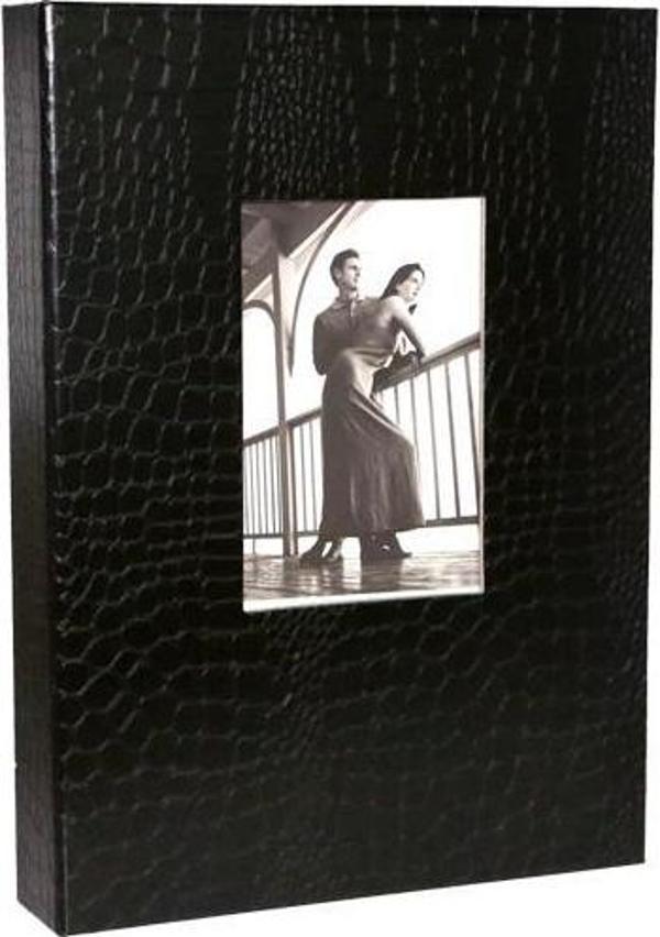 Rabsev 13x18cm 200 Fotoğraf Kapasiteli Lüks Pencereli Deri Fotoğraf Albümü - Image 1