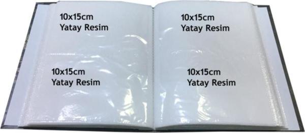 Rabsev Fotoğraf Albümü 10x15cm 200 Fotoğraf Kapasiteli Renkli Eyfel Desenli Anı Albümü - Image 1