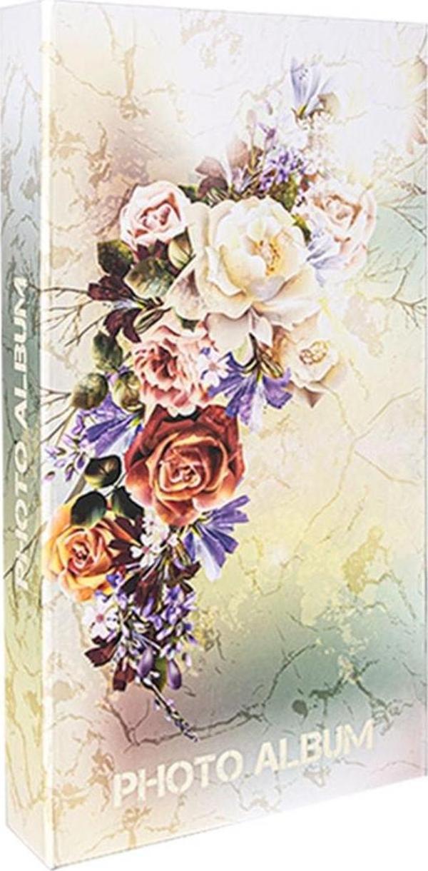 Rabsev RS307 Fotoğraf Albümü 10x15cm 300 Fotoğraf Kapasiteli Gelin Buketi Desenli Lüks Albüm - Image 1