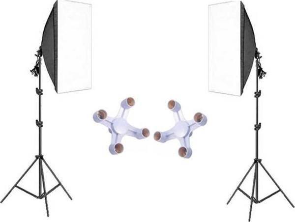 Rabsev Softbox 50x70cm 4 Duylu Ikili Set Sürekli Işık Ürün Video Fotoğraf Çekimleri - Image 1