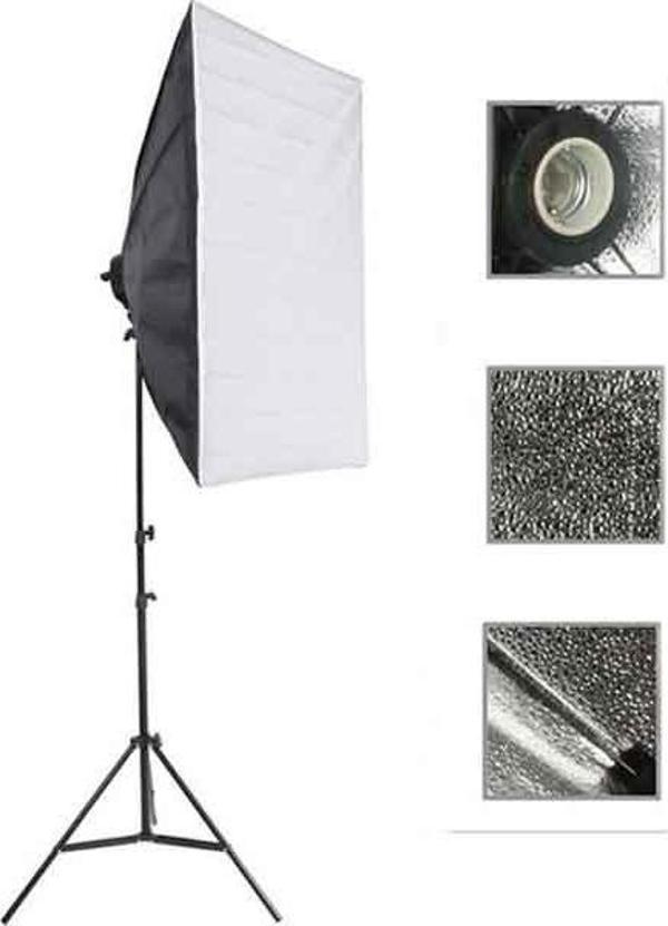Rabsev Softbox 50x70cm Tek Duylu Sürekli Işık Youtube Video Ve Fotoğraf Çekimi - Image 1
