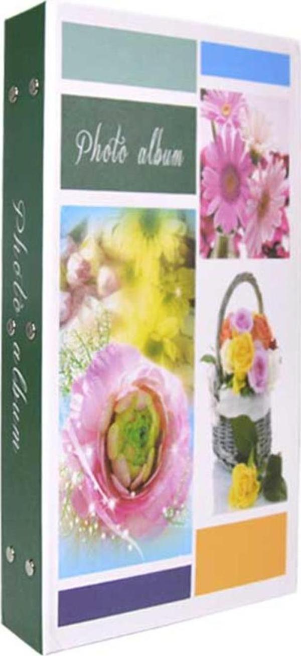 RS098 Fotoğraf Albümü 10x15cm 300 Fotoğraf Kapasiteli Çiçek Desenli Albüm - Image 1