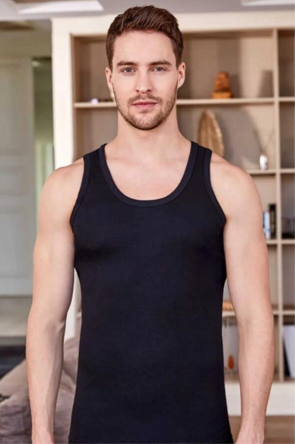 BERRAK 4004 ERKEK RİBANA ASKILI ATLET 12 ADET - Image 1