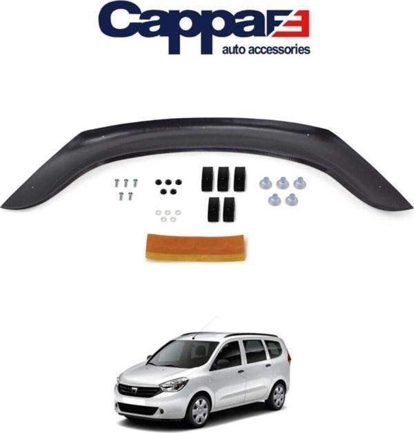 Kayaotoaks Dacia Lodgy Ön Kaput Koruyucu Rüzgarlığı 4Mm Akrilik (Abs) Piano Black 2013 Ve Sonrası - Image 1