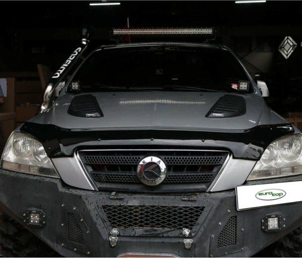 Kayaotoaks Kia Sorento Ön Kaput Koruma Rüzgarlığı 3Mm Akrilik (Abs) Parlak Siyah Deflektör 2002-2006 - Image 1
