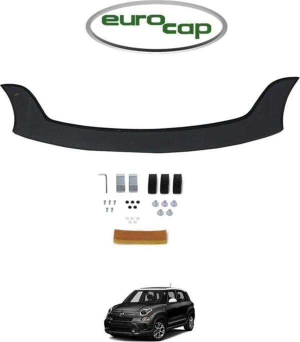 Kayaotoaks Fiat 500L Ön Kaput Koruma Rüzgarlığı 3Mm Akrilik (Abs) Parlak Siyah Deflektör 2015-> - Image 1