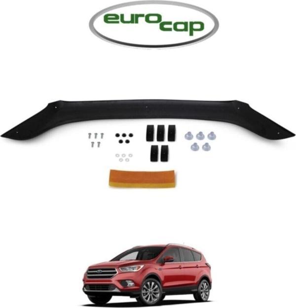 Kayaotoaks Ford Kuga Ön Kaput Koruma Rüzgarlığı 3Mm Akrilik (Abs) Parlak Siyah Deflektör 2017-2020 - Image 1