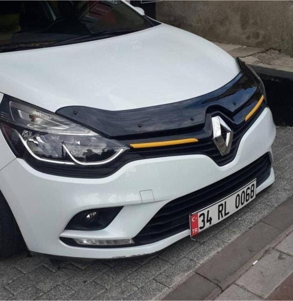 Kayaotoaks Renault Clio 4 Kaput Rüzgarlığı Parlak Siyah 2012- - Image 1