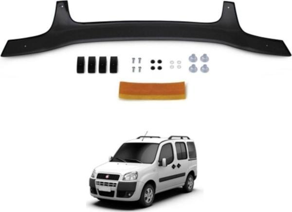 Kayaotoaks Sticker Lı Fiat Doblo 2000 2001 2002 2003 2004 2005 Model Ön Kaput Koruyucu Rüzgarlığı Piano Black - Image 1
