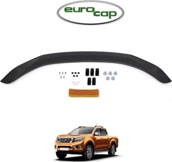 Kayaotoaks Nissan Navara Ön Kaput Koruma Rüzgarlığı 3Mm Akrilik (Abs) Parlak Siyah Deflektör 2016-2020 - Image 1