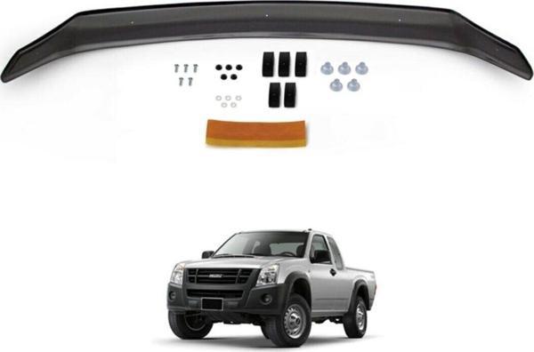 Kayaotoaks Isuzu D-Max Ön Kaput Koruma Rüzgarlığı 3Mm Akrilik (Abs) Parlak Siyah Deflektör 2006-2012 - Image 1