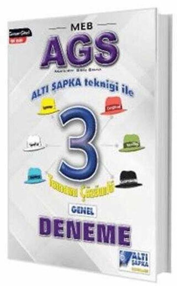 2025 MEB AGS Altı Şapka 3 Çözümlü Deneme Altı Şapka Yayınları - Altı Şapka Yayınları# - Image 1