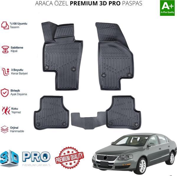 PASSAT B6 ARACA ÖZEL 3D PASPAS 2005 2006 2007 2008 2009 2010 - Image 1