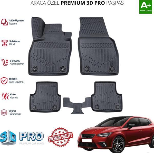 SEAT İBİZA ARACA ÖZEL 3D PASPAS 2017 2018 2019 2020 2021 2022 2023  - Image 1