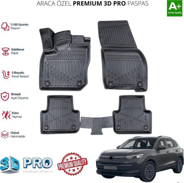 VOLKSWAGEN TİGUAN ARACA ÖZEL 3D PASPAS 2024 2025 2026 2027 - Image 1