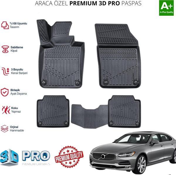 VOLVO S90 ARACA ÖZEL 3D PASPAS 2020 2021 2022 2023 2024 2025 - Image 1