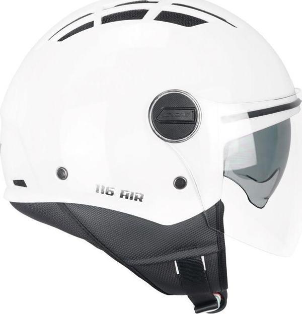 CGM 116A AIR Açık Kask BEYAZ Uzun Vizör+Güneş Vizörlü -XL - Image 1