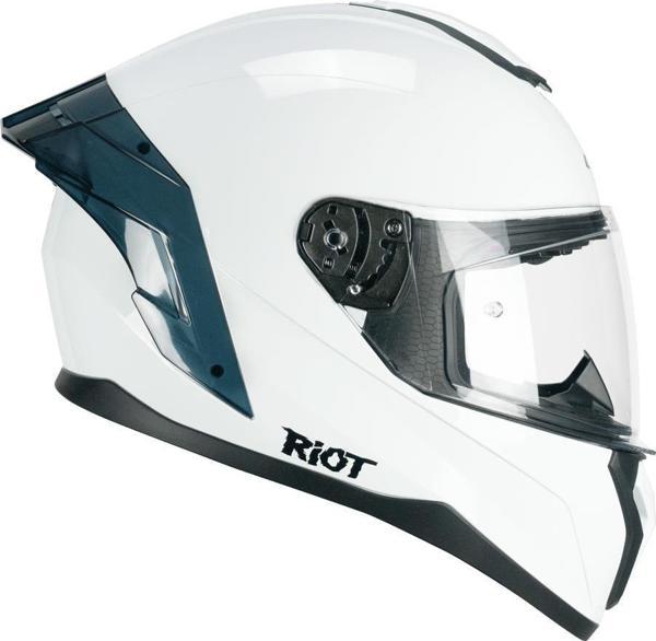 CGM 330A RIOT Sport Kapalı Kask Spoyler Beyaz -L - Image 1