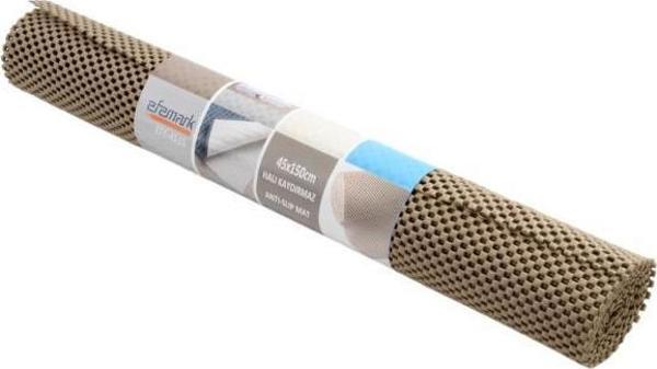 Efe Mark Anti - Slip Mat 45 x 150 cm Örme Desen Leke Tutmaz Halı Kaydırmaz Kahve 300 GR  - Image 1