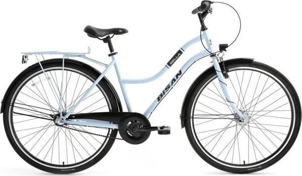 BİSAN BELLA-24 KADIN ŞEHİR BİSİKLETİ 34CM V 24 JANT 3 VİTES BUZ MAVİ SİYAH - Image 1