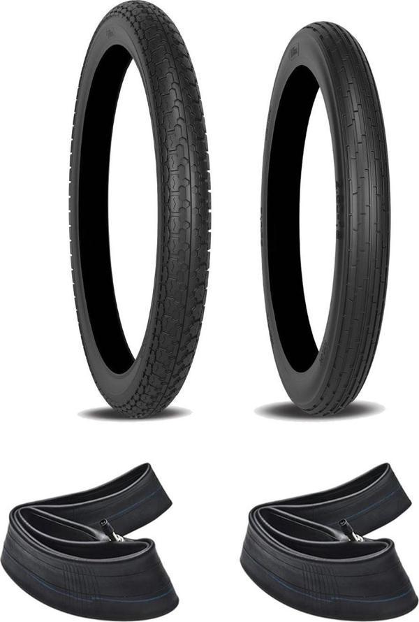 Billas Cg 17-18 Lastik Seti Ön 2.25-17 Arka 2.75-18 (İç Lastikler Dahil) - Image 1